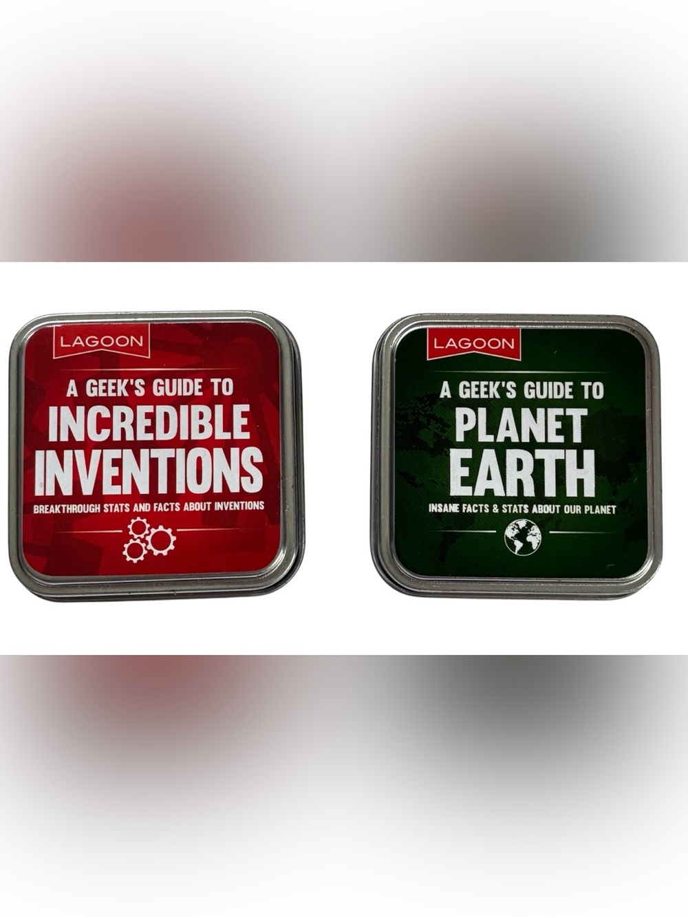 SEALED MINI TRIVIA CARDS INCREDIBLE INVENTIONS PLANET EARTH STOCKING STUFFERS
